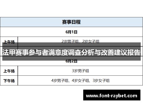 法甲赛事参与者满意度调查分析与改善建议报告